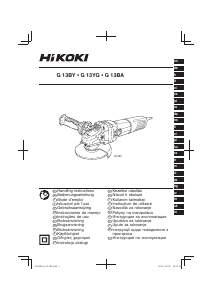 Instrukcja Hikoki G 13BY Szlifierka kątowa