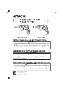 Bruksanvisning Hitachi W 6VM Skruvdragare