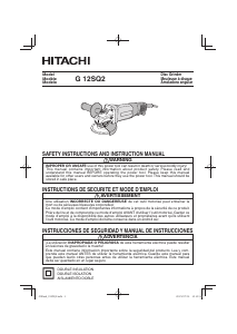 Manual de uso Hitachi G 12SQ2 Amoladora angular