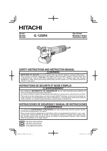 Mode d’emploi Hitachi G 12SR4 Meuleuse angulaire