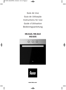 Manual Teka HS 605 Oven