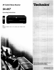 Handleiding Technics SA-AX7 Receiver