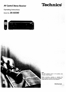 Bruksanvisning Technics SA-AX540 Receiver