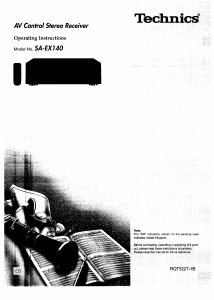 Bruksanvisning Technics SA-EX140 Receiver