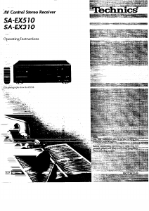 Bruksanvisning Technics SA-EX310 Receiver