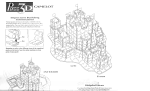 Manual Puzz3D Camelot 3D Puzzle