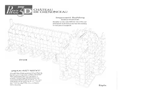 Manual Puzz3D Chateau De Chenonceau 3D Puzzle