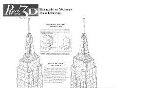 Manual Puzz3D Empire State Building 3D Puzzle