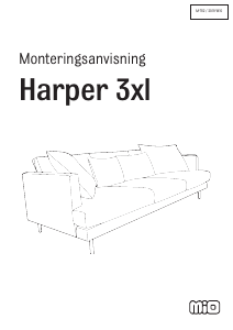 Kasutusjuhend Mio Harper 3XL Diivan