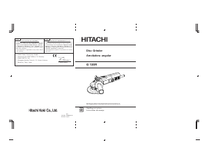 Bruksanvisning Hitachi G 13SR Vinkelslip
