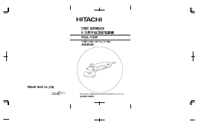 Bruksanvisning Hitachi PDA-100F Vinkelslip