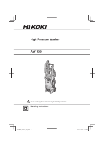 Handleiding Hikoki AW 130 Hogedrukreiniger