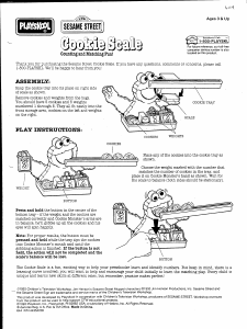 Handleiding Hasbro Sesame Street Cookie Scale