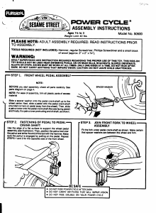 Handleiding Hasbro Sesame Street Power Cycle