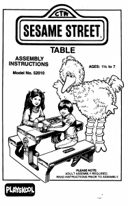 Handleiding Hasbro Sesame Street Table