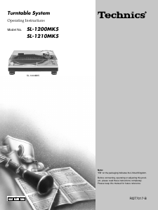 Manual Technics SL-1210MK5EB Turntable