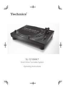 Manual Technics SL-1210MK7EB Turntable