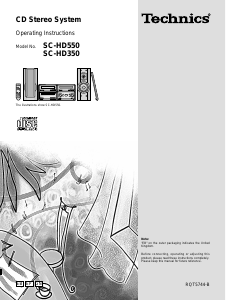Manual Technics SC-HD550 Stereo-set