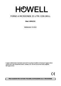 Manuale Howell HMG252 Microonde