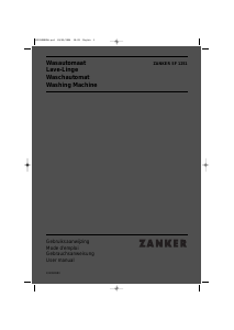 Mode d’emploi Zanker SF1251 Lave-linge