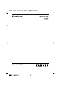 Handleiding Zanker SF6660 Wasmachine