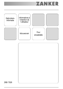 Mode d’emploi Zanker ZKB7529 Four