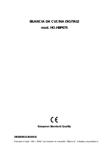 Manuale Howell HBC675 Bilancia da cucina