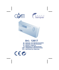 Manual de uso Coati 12617 Termostato