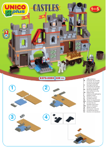 Handleiding Unico set 8570 Castles Groot kasteel