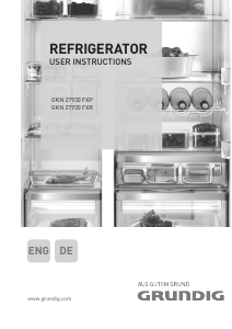 Bedienungsanleitung Grundig GKN 27930 FXR Kühl-gefrierkombination
