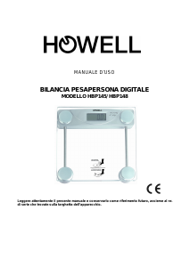 Manuale Howell HBP145 Bilancia