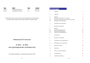 Handleiding Itho D840 Exclusive Afzuigkap