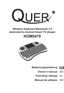 Manual Quer KOM0479 Keyboard