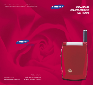 Bruksanvisning Samsung SGH-A400 Mobiltelefon