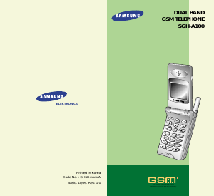 Bruksanvisning Samsung SGH-A100 Mobiltelefon