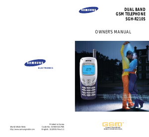 Handleiding Samsung SGH-R210 Mobiele telefoon