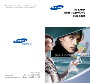 Manual Samsung SGH-S300 Mobile Phone