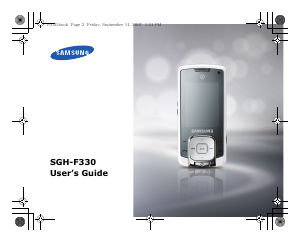 Bruksanvisning Samsung SGH-F330 Mobiltelefon