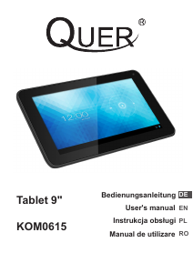 Manual Quer KOM0615 Tabletă