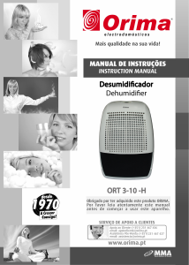 Bruksanvisning Orima ORT-3-10-H Avfuktare