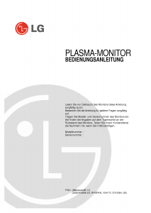 Bedienungsanleitung LG MZ-42PZ45V Plasma monitor