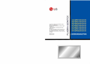 Bedienungsanleitung LG MZ-42PZ14K Plasma monitor