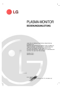 Bedienungsanleitung LG MZ-60PZ92V Plasma monitor