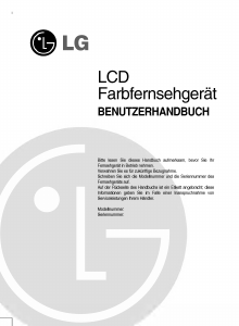 Bedienungsanleitung LG RZ-42LZ30 LCD fernseher