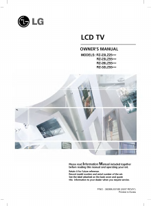 Bruksanvisning LG RZ-23LZ55 LCD TV