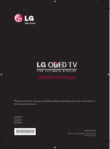 Mode d’emploi LG 55EC930V Téléviseur OLED