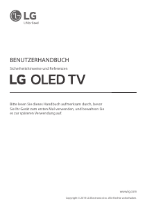 Handleiding LG OLED55E9PLA OLED televisie