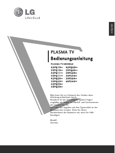 Bedienungsanleitung LG 42PQ3000 Plasma fernseher