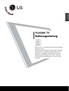 Bedienungsanleitung LG 50PG200R Plasma fernseher