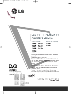 Návod LG 60PF95-ZA Plazmový televízor